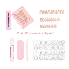 Cat-Eye Short Almond Reusable Press-On Nails