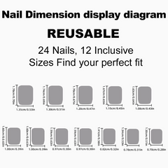 Short Solid Color Press-On Nails– SQUARE | Short