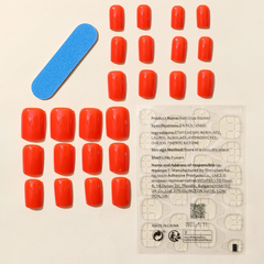 Short Solid Color Press-On Nails– SQUARE | Short