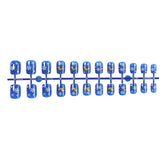 Navy Reindeer Christmas Press-On Nails –Short SQUARE | 24 PCS Set