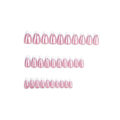 Light Purple French Almond Coated Press-On Nails 30-Piece Set