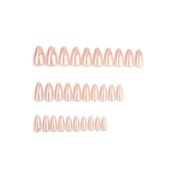 Nude Pink Almond Coated Premium Press-On Nails 30-Piece Set