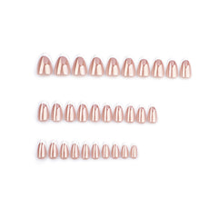 30-Piece Almond Premium Press-On False Nails