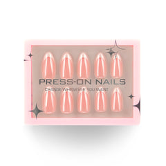 30-Piece Almond French Premium Press-On False Nails