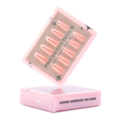 30-Piece Almond French Premium Press-On False Nails