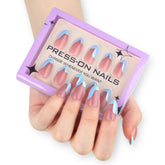 30-Piece French Blue Premium Press-On Nails