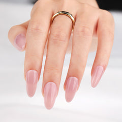 30-Piece Solid Almond Premium Press-On Nails