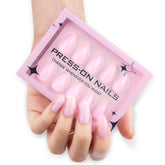 30-Piece Pearl Lustre Almond Press-On Nails