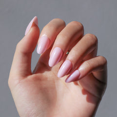 30-Piece Pearl Lustre Almond Press-On Nails