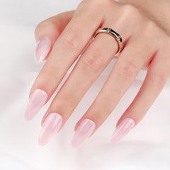 Solid Almond Reusable Press-On Nails