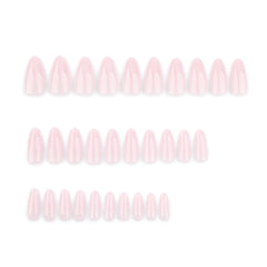 Solid Almond Reusable Press-On Nails