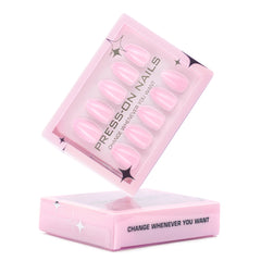 30-Piece Pink Almond Press-On Nails