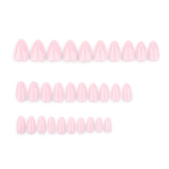 30-Piece Pink Almond Press-On Nails