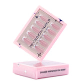 French White-Tip Med-Length Nails