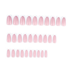 French White-Tip Med-Length Nails