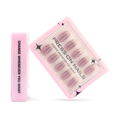 30-Piece French Gradient Pearl Gold Press-On Nails