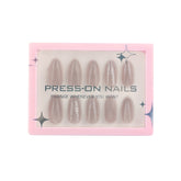 Cat-Eye Short Almond Reusable Press-On Nails