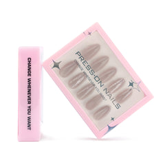 Cat-Eye Short Almond Reusable Press-On Nails