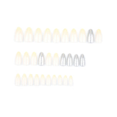 Silver Glitter Gradient Press-On Nails