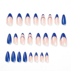 Minimalist Blue Press on Nails