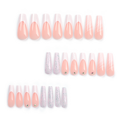 Silver Sparkle Nails