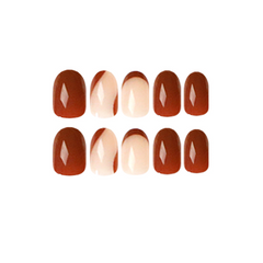 Brown-Coffee Chic Press on Nails