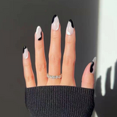 Black & White Mix Press On Nails