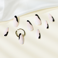 Black & White Mix Press On Nails