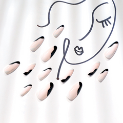 Black & White Mix Press On Nails