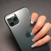 Lake blue green Nails