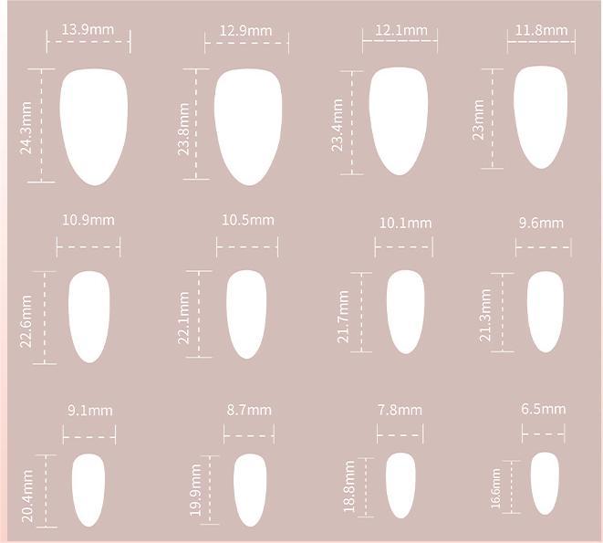 Baby Blue French Tip Stiletto Press-On Nails  – Almond | Medium