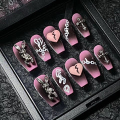 Medium ballet waterproof vegan reusable character press-on nails Ditto