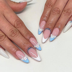 Medium stiletto waterproof vegan reusable press-on nails Ditto