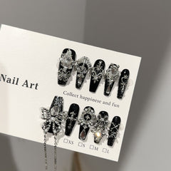 Ditto Nirvana LS medium ballet press-on nails reusable design