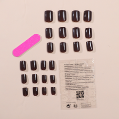 Short Solid Color Press-On Nails– SQUARE  | Short