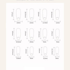 Dark 3D Galaxy Ombre   Press-On Nails –long Ballet | 24PCS Set