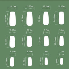 Christmas Bow Crystal Press-On Nails –long Ballet | 24 PCS Set