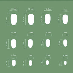 Cocoa Christmas Press-On Nails –Short OVAL | 24 PCS Set