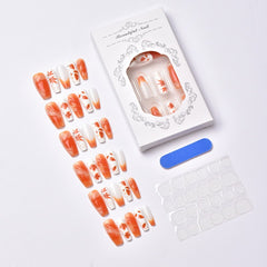 Autumn-Chic Resin French Press-On Nails –Medium Ballet| 30PCS Set