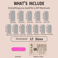 Crystal Blossom Press-On Nails – Square | Extra Long
