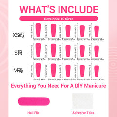 Ethereal Blue Gradient Press-On Nails –Medium Ballet| 30PCS Set