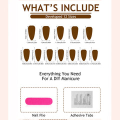 Rhinestone Christmas Tree  Press-On Nails –Short ALMOND | 24PCS Set