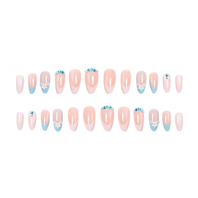 Ditto French riviera medium stiletto press-on nails reusable design