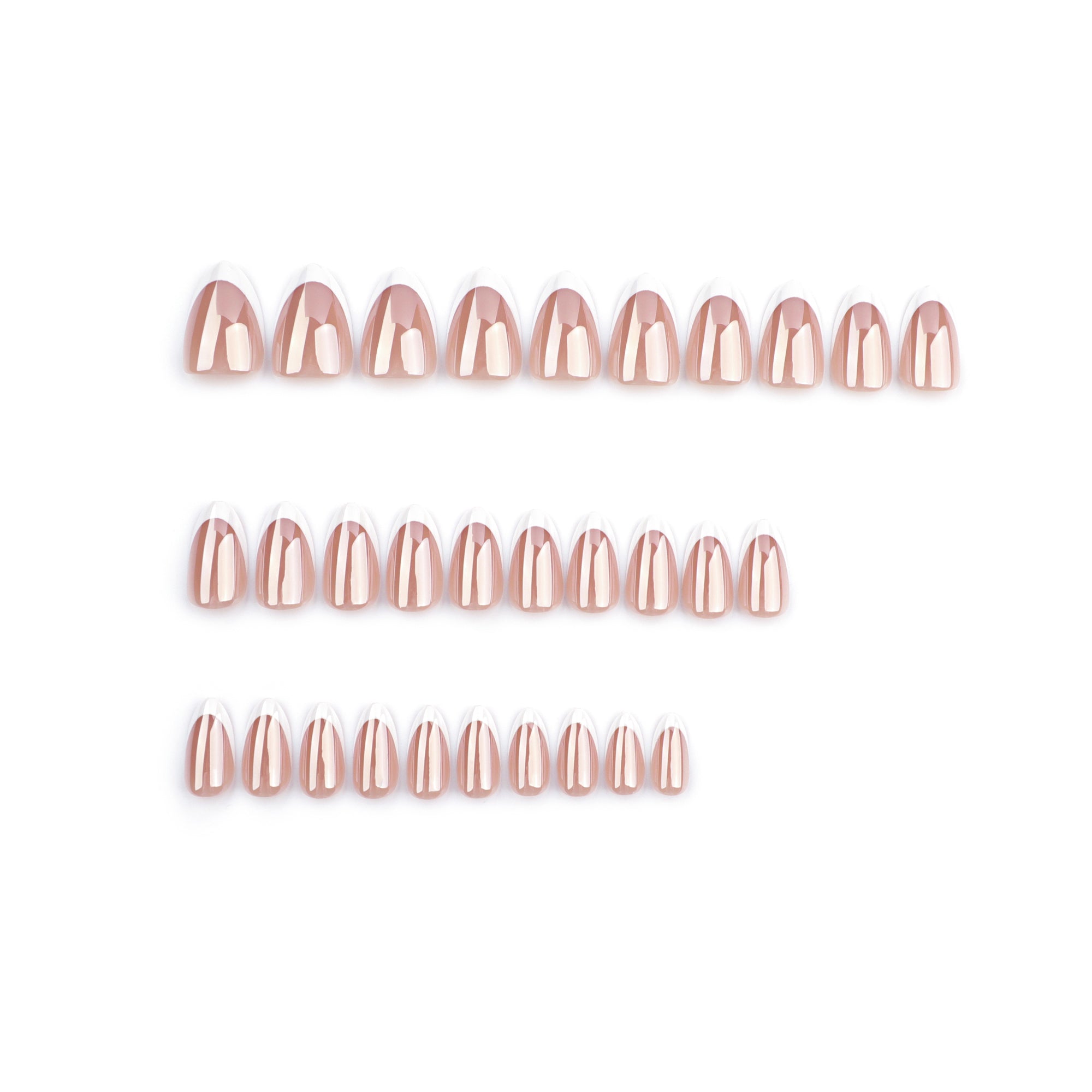 30-Piece Almond Premium Press-On False Nails