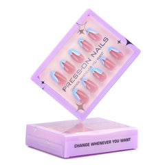 30-Piece French Blue Premium Press-On Nails
