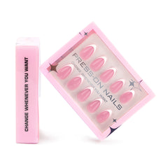 30-Piece French White Short Press-On Nails