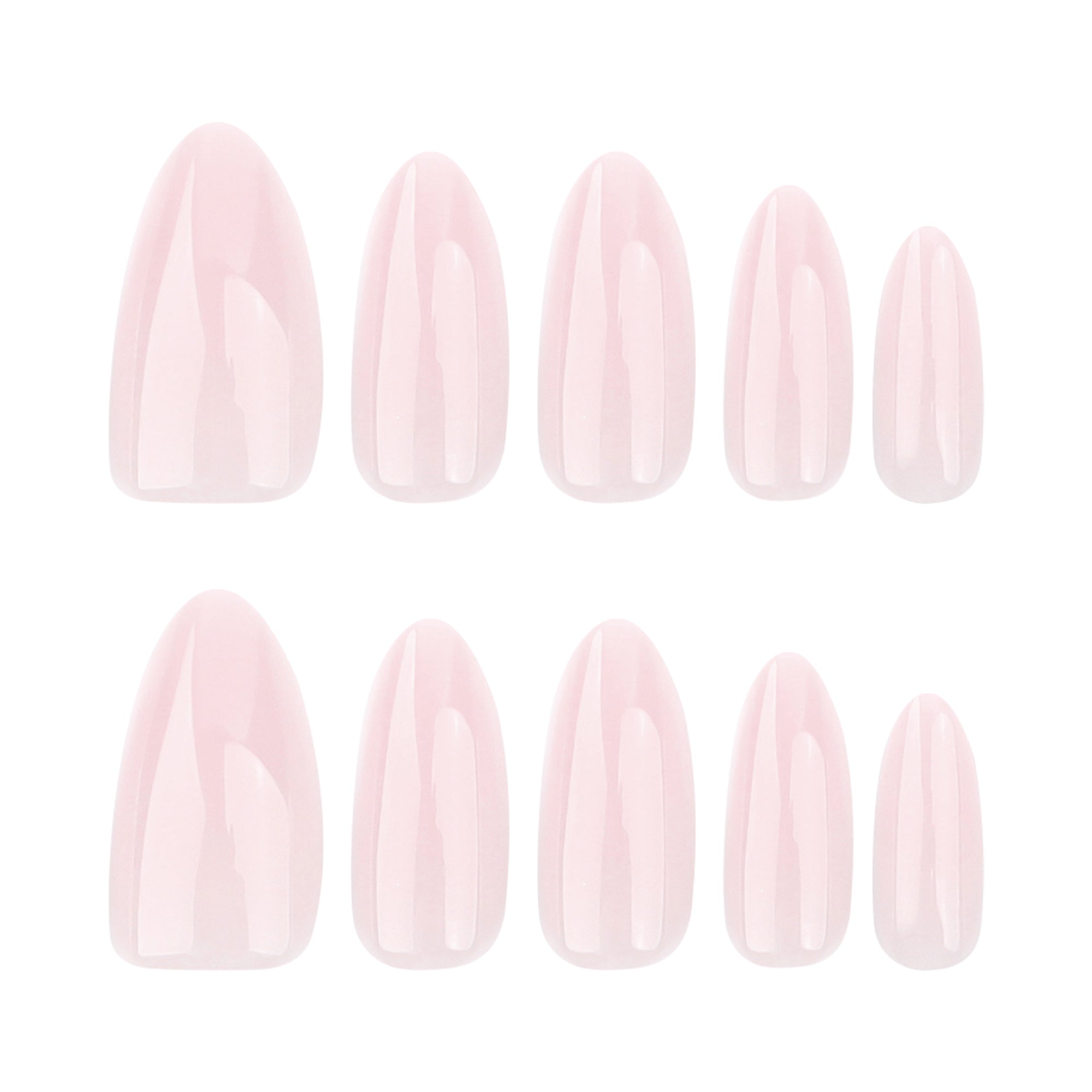 Solid Almond Reusable Press-On Nails