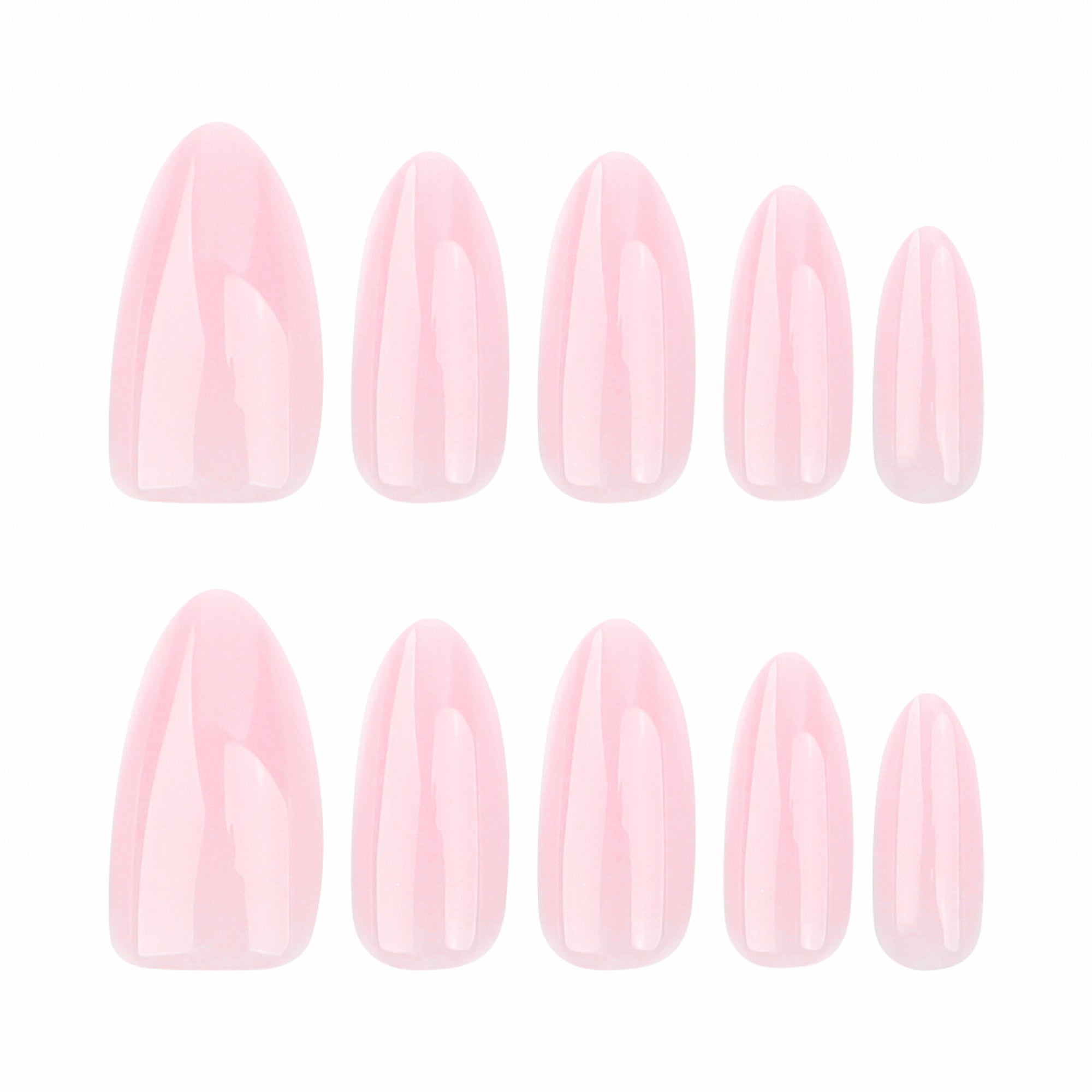 30-Piece Pink Almond Press-On Nails