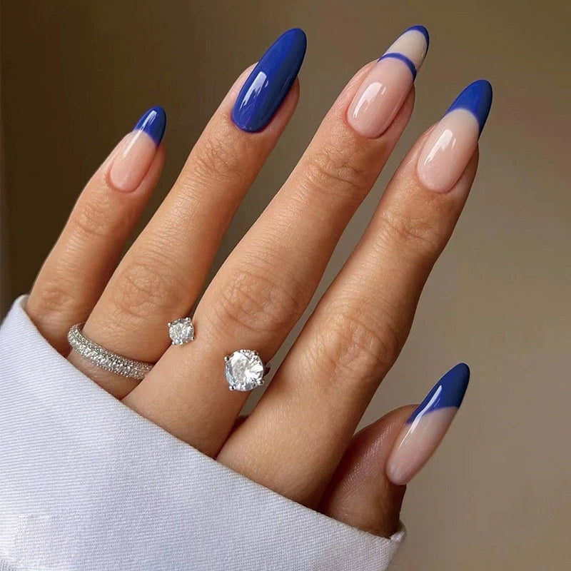 Minimalist Blue Press on Nails