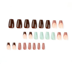 Brown French Tip Nail